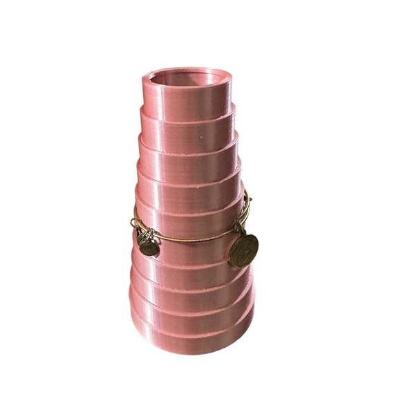 Signed Alex & Ani x Disney Copper Tone Mickey Mouse Initial C Adjustable Bangle - Picture 8 of 10